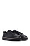 Men's Black Lace-Up Thick Soled Genuine Leather Sneaker, Winter Sports Shoes 25Wfd655018 - 3