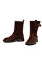 Women's Brown Suede Leather Boots 25Wfd202410 - 3