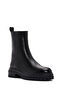 Women's Black Zippered Leather Boots 25Wfd182318 - 7