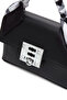 Women's Black Long Strap Mini Crossbody Bag with Accessories 25Abd280518 - 7