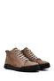 Men's Beige Zippered Nubuck Leather Sports Boots 25Wfd7606V3 - 2