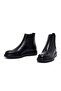Men's Black Leather Chelsea Boots 25Wfd632718 - 4