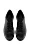 Men's Black Lace-Up Thick Soled Genuine Leather Sneaker, Winter Sports Shoes 25Wfd633118 - 7