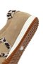 Women's Beige Lace-Up Suede Genuine Leather Sneaker, Winter Sports Shoes 25Afd220810 - 8