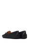 Women's Black Buckle Genuine Leather Loafer, Winter Shoes 25Afd290118 - 5