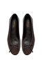 Women's Brown Patterned Genuine Leather Ballerina Shoes 25Afd120840 - 7