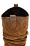 Women's Mink Thick Heeled Suede Leather Cowboy Boots 25Wfd153810 - 8
