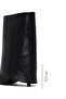 Women's Black Thin Heeled Leather Boots 25Afd160218 - 2