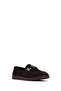 Women's Brown Buckle Suede Genuine Leather Loafer, Winter Shoes 25Afd204210 - 6