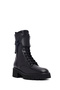 Women's Black Zippered Thick Soled Leather Boots 25Wfd101118 - 8