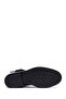 Women's Black Zippered Leather Boots 25Wfd202518 - 5