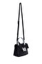 Women's Black Long Strap Mini Crossbody Bag with Accessories 25Abd280518 - 5