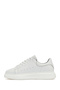 Men's White Lace-Up Thick Soled Genuine Leather Sneaker, Winter Sports Shoes 25Wfd675318 - 2