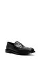 Men's Black Genuine Leather Classic Loafer, Winter Shoes 25Wfd750518 - 6