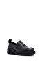 Women's Black Genuine Leather Masculine Loafer, Winter Shoes 25Afd201718 - 6