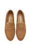 Women's Tan Suede Leather Loafer 24Wfd 350110 - 7