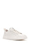Men's White Lace-Up Leather Sneaker 25Sfd 690918 - 6