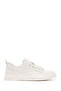 Men's White Lace-Up Leather Sneaker 25Sfd 690918