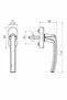Line Secustic Pimapen Window Handle (Silver) - 2