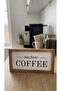 Coffee Corner but First Coffee Wooden Frame - 3