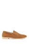 Women's Tan Suede Leather Loafer 24Wfd 350110