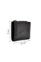 Women's Black Patterned Wallet 000A2D 562314 - 2