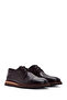 Men's Brown Laced Leather Casual Shoes 25Sfd 704118 - 3