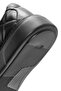Men's Black Lace-Up Crocodile Patterned Leather Sneakers 24Wfd 730618 - 8