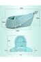 Baby Net Pocket Bathtub, Detachable Net Pocket, Can Lie Down And Bathe, Blue - 6