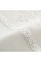 Elsa King Size Duvet Cover Set 100% Organic Cotton Perkal Embroidered Cream 240x220 Cm - 4