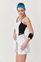 Women's White V-Neck Tights Sports Tennis Dress 0079 - 8