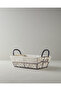 Lydia Metal Bread Basket Beige