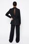 Black Buttonless Jacket with Pocket Detail and Comfortable Cut - 4