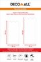 (PP-45) Arched Striped Half Wall Sticker – Self-Adhesive Wall Decor for Baby & Kids' Room - 3