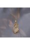 Heart- Embellished Crown Queen Steel Necklace - 5