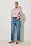 Blue 100% Cotton Relaxed Fit Trousers with Pocket Detail