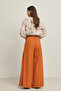 Tile-Pile Detailed Relaxed Cut Belted Trousers - 5