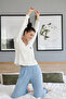 Women's Soft Touch Corded Fabric Long Sleeve Pajamas Set