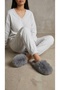 Women's Smoked Closed-Front Extra Long Soft Furry House Slippers 2cm Bynd04 - 3