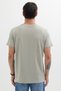 Unisex Slim Fit Slim Fit 100% Cotton Soft Textured Gray Crew Neck T-Shirt - 7