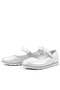 Rakerplus Genuine Leather Silver Velcro Girls' Ballerinas - 4