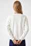 Women's Cmbn Teddy Bear Printed Ecru Sweatshirt - 5