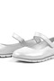 Rakerplus Genuine Leather Silver Velcro Girls' Ballerinas - 7