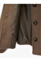 Long Sleeve Pocketed Buttoned Crop Cashmere Jacket - 6