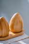 Set of 2 Salt/Pepper Shakers with Bamboo Stand - 14 cm Acr-570 - 2