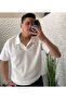 Men's Ottoman Fabric Summer Polo Collar T-Shirt and Pants Combination - 2