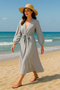 Original 100% Cotton Shile Cloth Premium Special Series Sea Yoga and Daily Stylish Kimono Beach Dress Women - 5