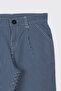 Boy's Stripe Patterned Blue Shorts - 3