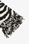 Zebra Patterned Soft Textured Scarf - 3