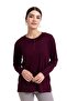 New Season 2024 Simple Pattern Round Neck Regular Fit Mother Combed Cotton Blouse 6380 - 2